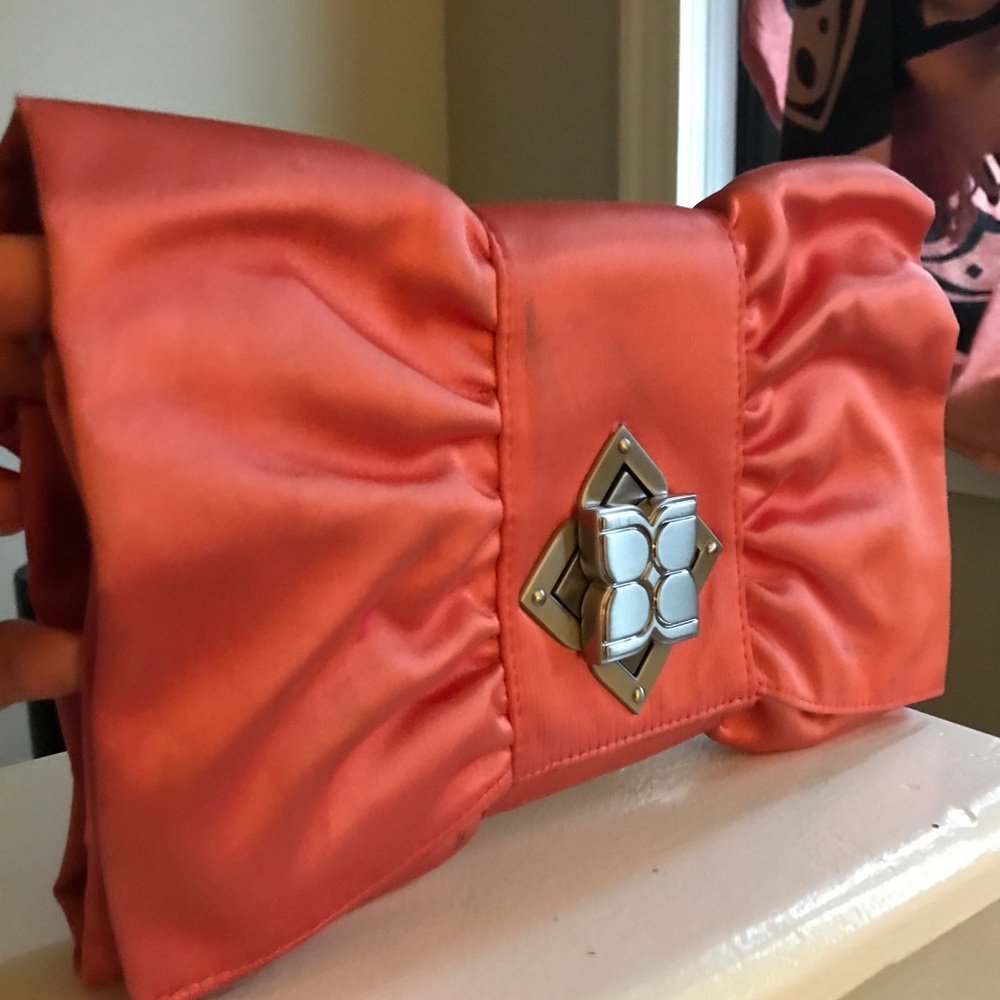 BCBG clutch & purse peach